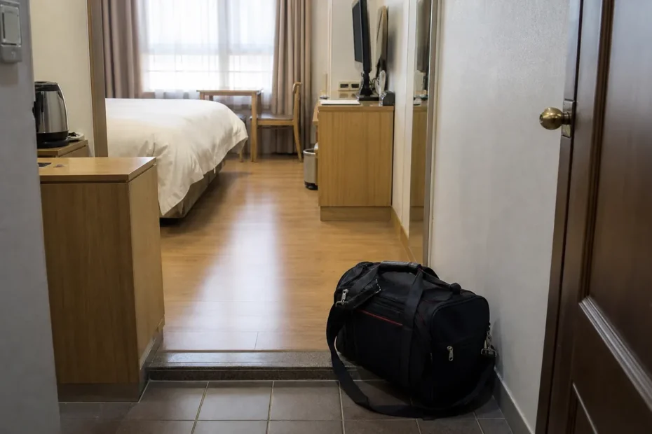 부천 지역 lodging 방문 전 확인사항을 소개하는 사실적인 참고 이미지