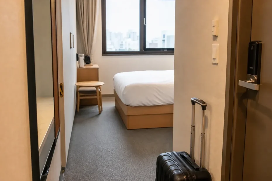 부천 지역 lodging 방문 전 확인사항을 소개하는 사실적인 참고 이미지