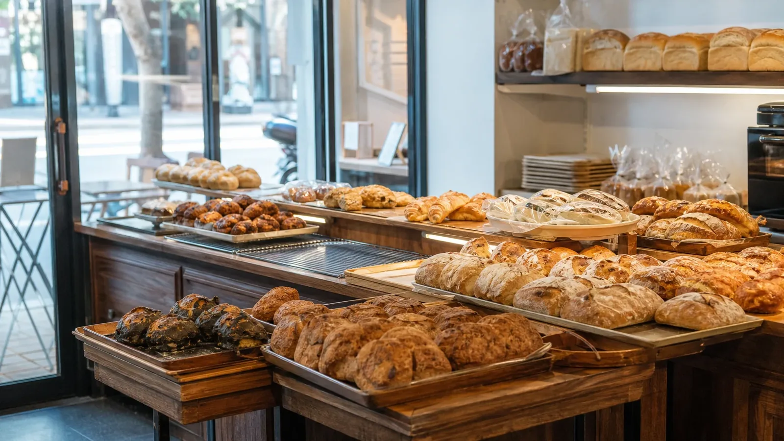 부천 지역 bakery 방문 전 확인사항을 소개하는 사실적인 참고 이미지